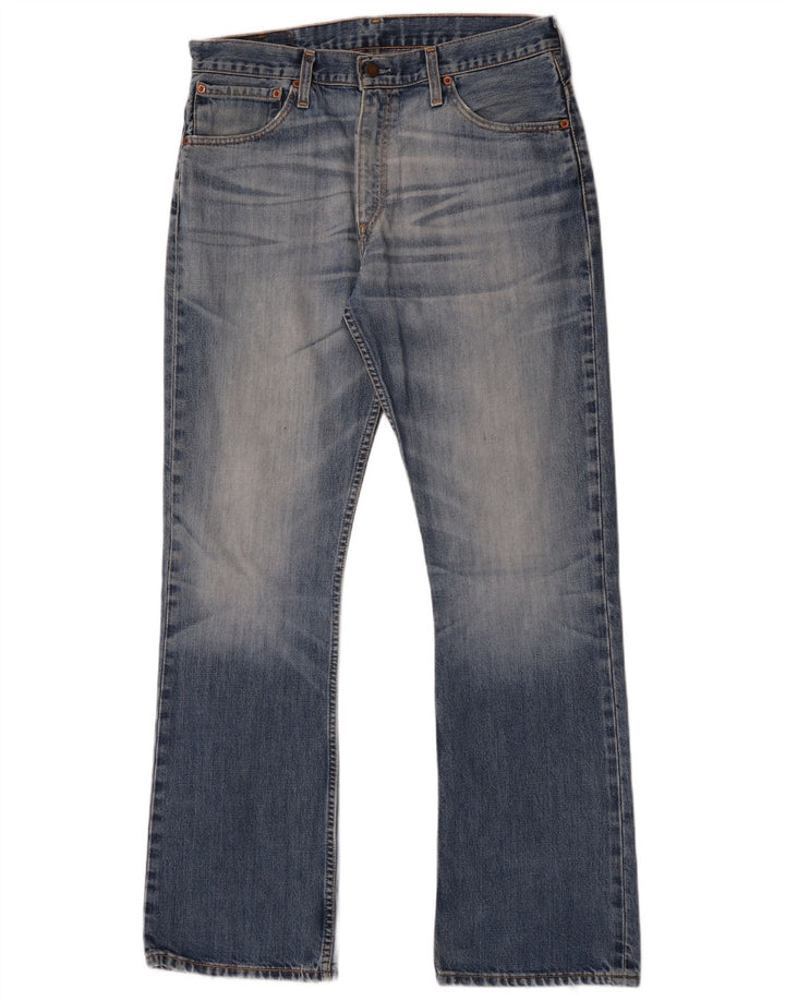 Levi's Uomo 507 Jeans Bootcut W34 L34 Cotone Blu