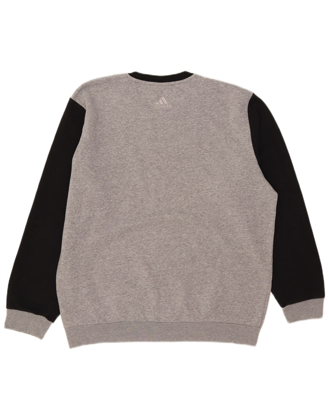 Felpa grafica da uomo Adidas Maglione grande color grigio grigio