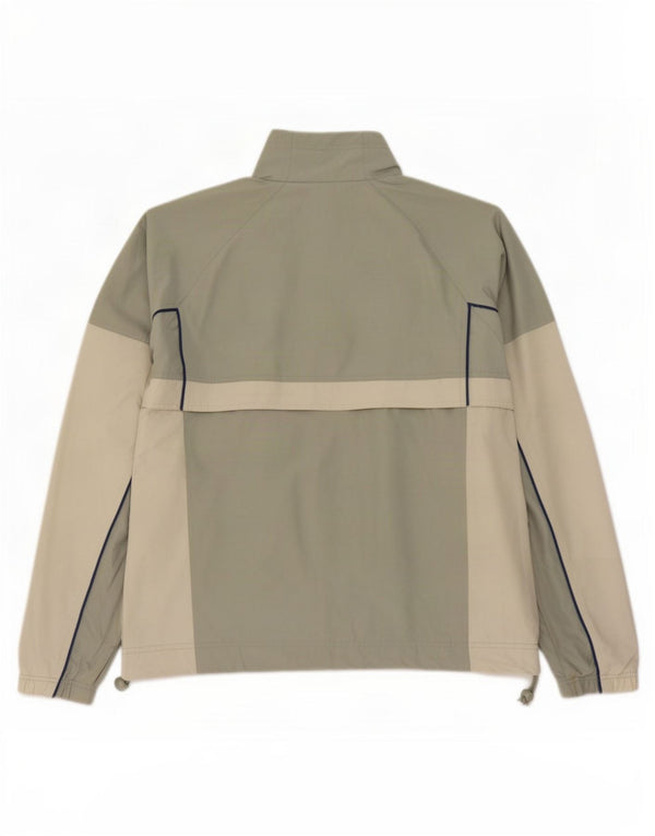 Giacca da ginnastica oversize da donna Adidas UK 14 Large Green Colourblock