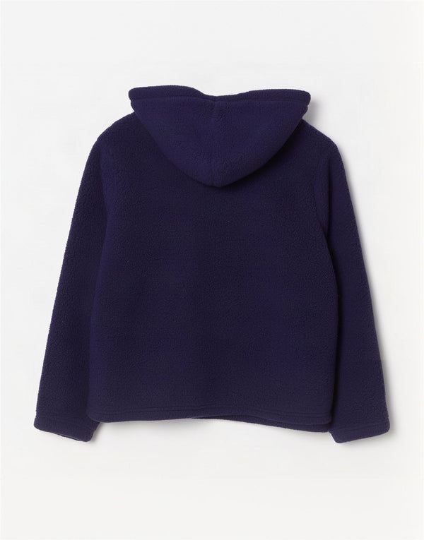 Maglione in pile con cappuccio grafico da uomo Fila XL poliestere blu navy