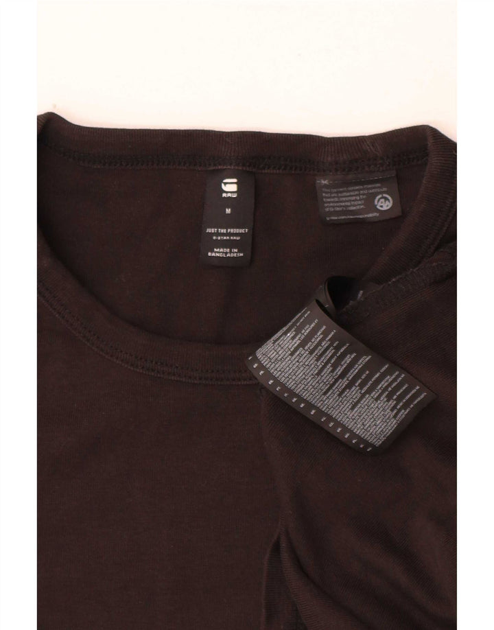 Top da uomo G-Star a maniche lunghe in cotone nero medio
