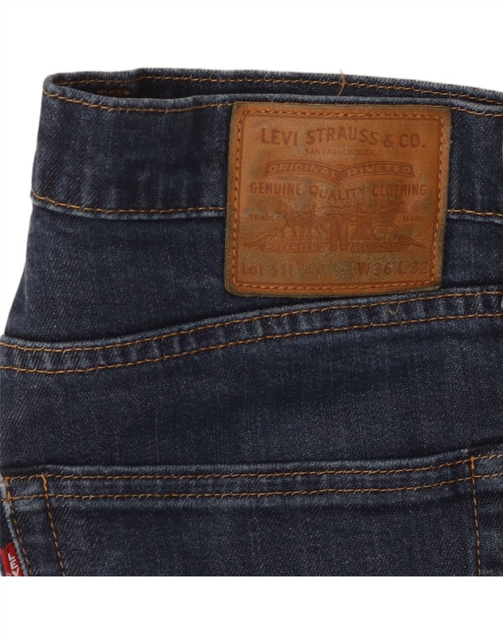LEVI'S Jeans da uomo 511 affusolati W36 L32 in cotone blu