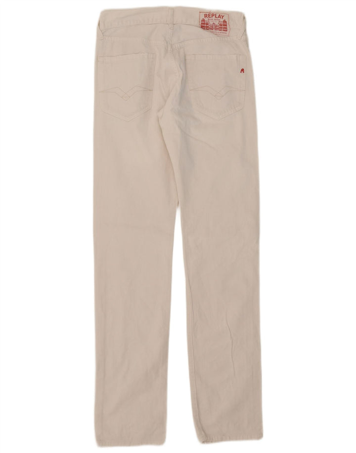 Jeans slim da donna Replay W30 L34 bianchi