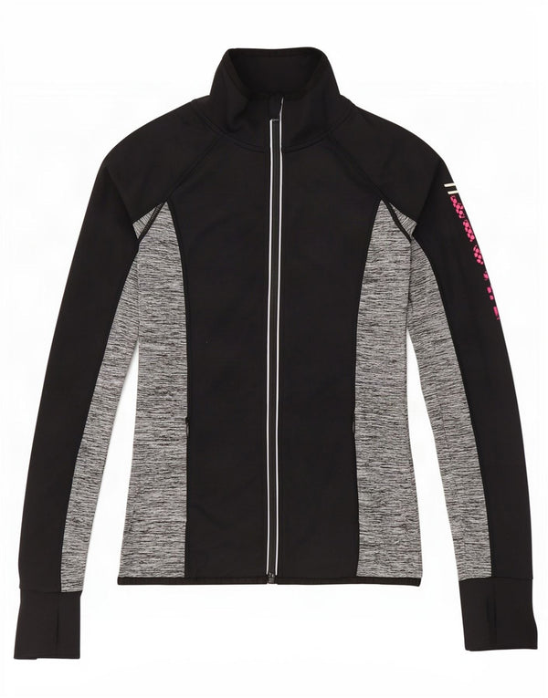 Giacca da ginnastica da donna con grafica Superdry UK 6 XS Black Colourblock