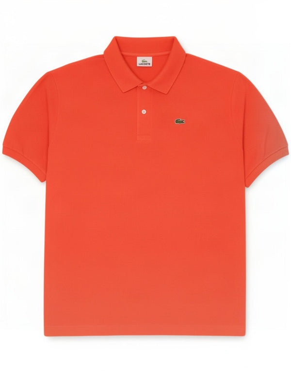 Polo da uomo Lacoste taglia 8 3XL cotone arancione