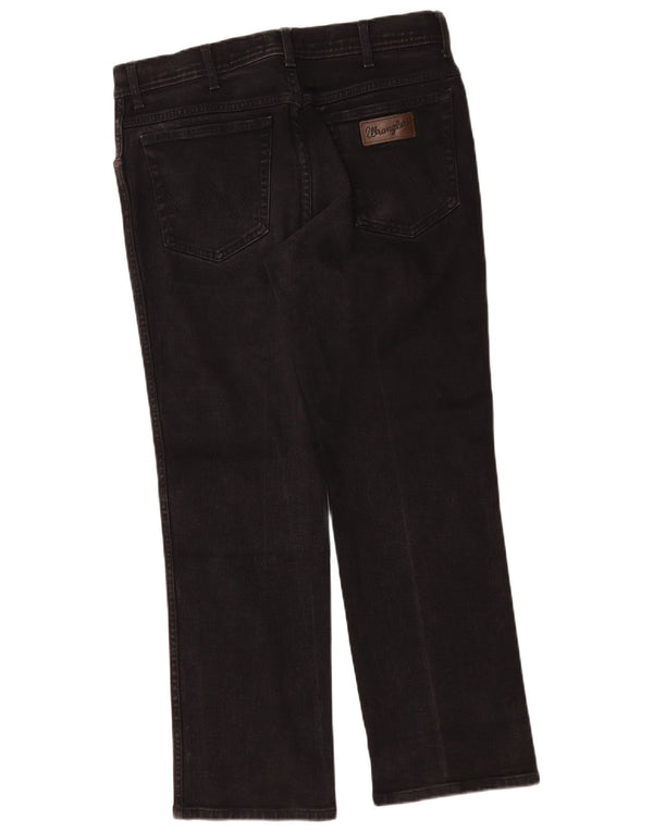 Jeans dritti da uomo Wrangler Texas W35 L30 cotone nero