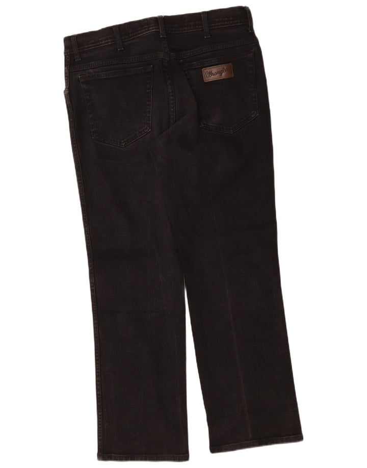 Jeans dritti da uomo Wrangler Texas W35 L30 cotone nero