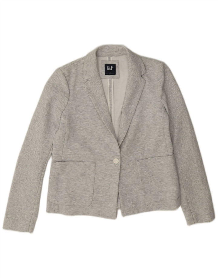 Giacca blazer da donna a 1 bottone Gap US 6 poliestere grigio medio