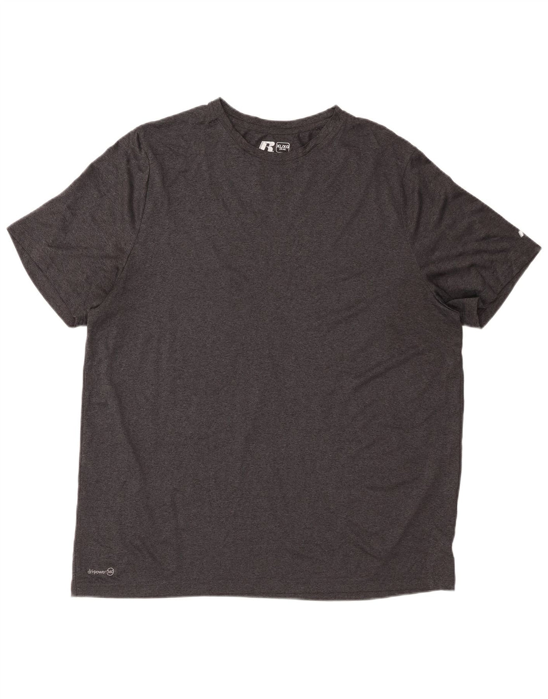 RUSSELL ATHLETIC T-shirt da uomo Dri-Power UK 46/48 XL Poliestere grigio