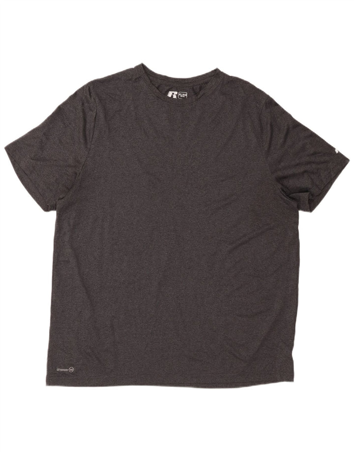 RUSSELL ATHLETIC T-shirt da uomo Dri-Power UK 46/48 XL Poliestere grigio