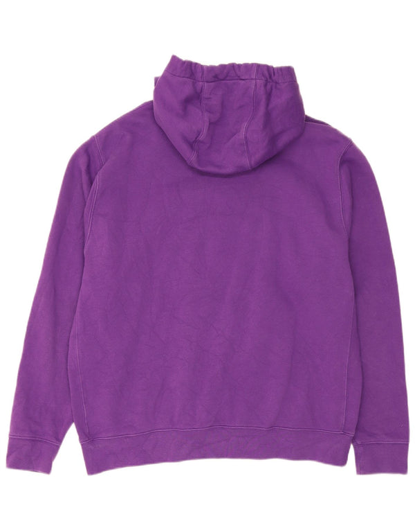 Felpa con cappuccio da uomo Nike Large in cotone viola