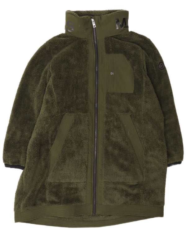 Soprabito in pile da donna Michael Kors UK 20 2XL poliestere verde