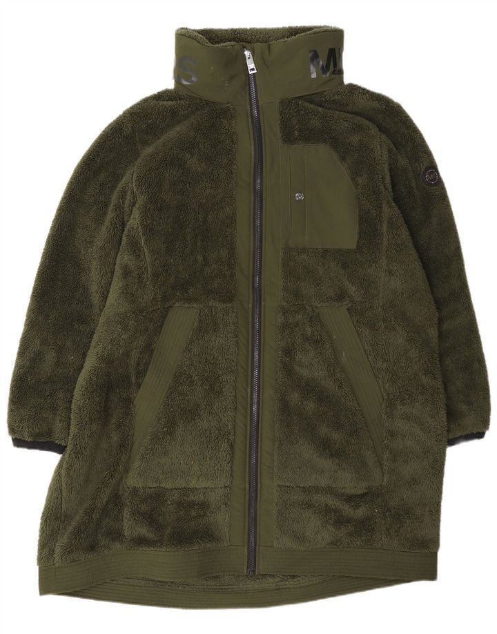 Soprabito in pile da donna Michael Kors UK 20 2XL poliestere verde