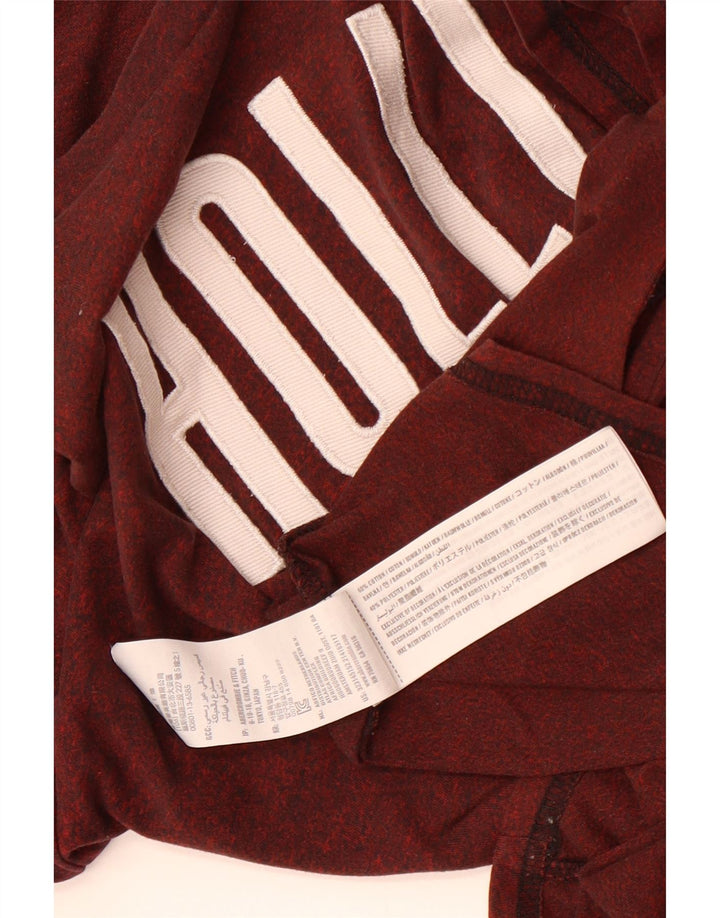 T-shirt grafica da uomo Hollister Top in cotone chiazzato medio marrone