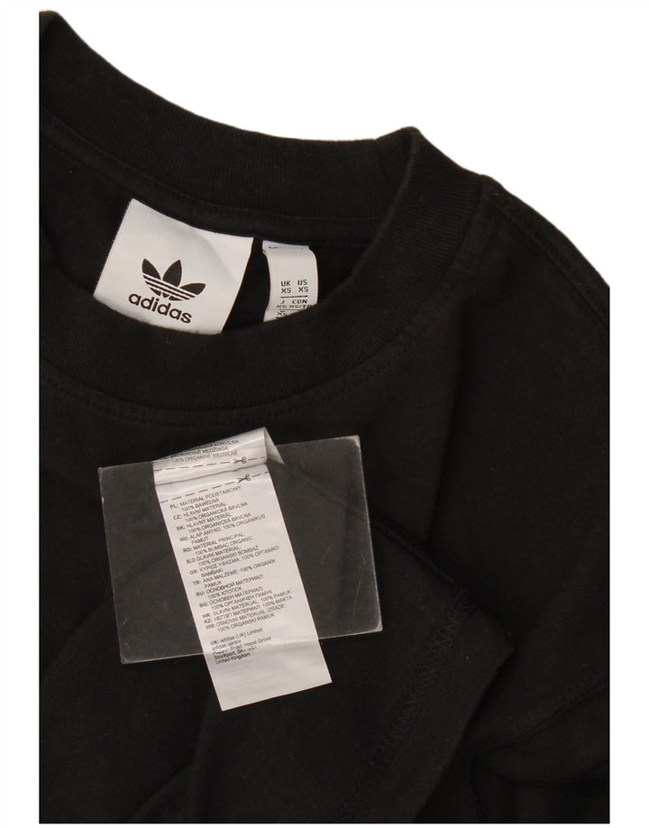 T-shirt da uomo Adidas Top XS in cotone nero