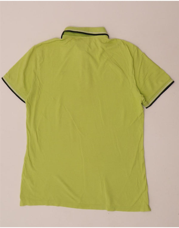 Polo Diadora Uomo XL Cotone Rigato Verde