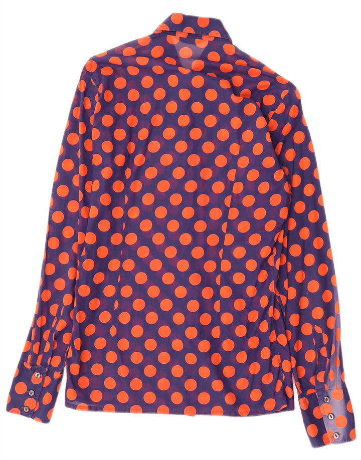 Camicia trasparente da uomo Can Am taglia 15 38 a pois blu navy medio