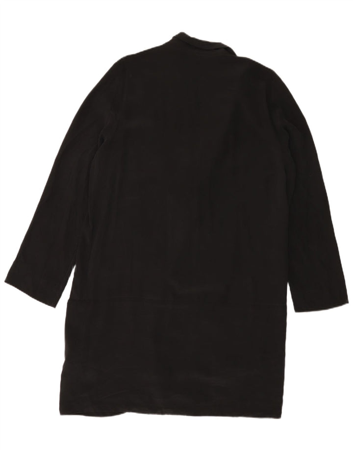 Abito a trapezio a maniche lunghe da donna Cos EU 42 grande in seta nera