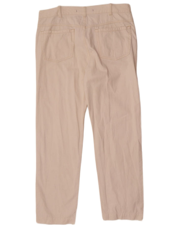 Pantaloni casual dritti da uomo Incotex W32 L30 cotone bianco