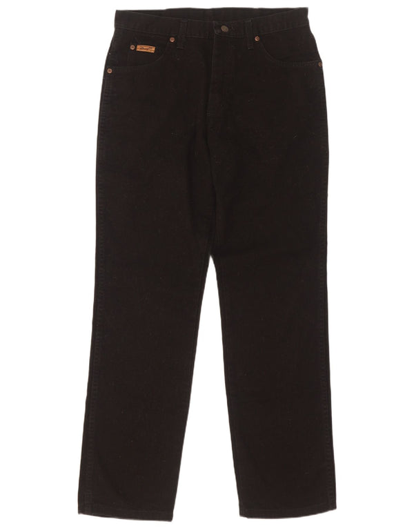Jeans dritti da uomo Wrangler Texas W33 L32 cotone nero