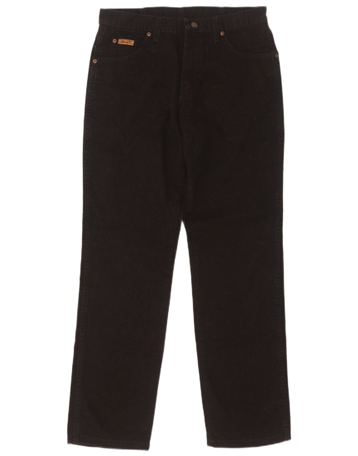 Jeans dritti da uomo Wrangler Texas W33 L32 cotone nero