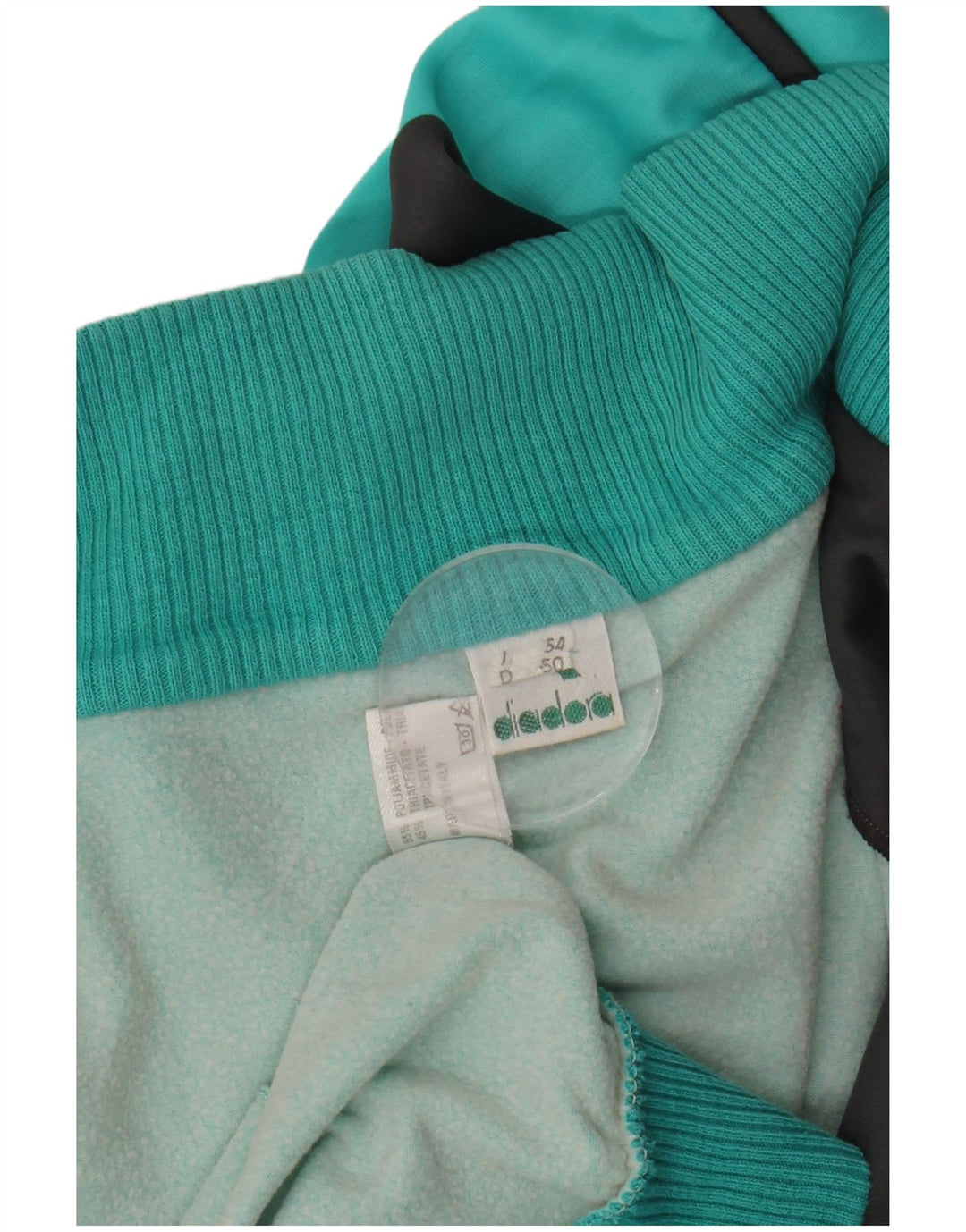 DIADORA Giacca Tuta Uomo IT 54 XL Colorblock Turchese