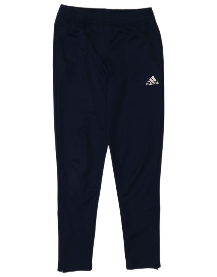 Pantaloni da tuta ADIDAS Aeroready da ragazzo 11-12 anni in poliestere blu navy