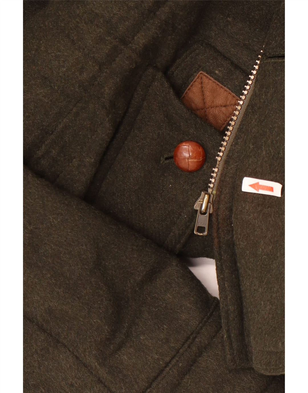 LODENFREY Giacca utility da uomo IT 50 Large Verde Lana