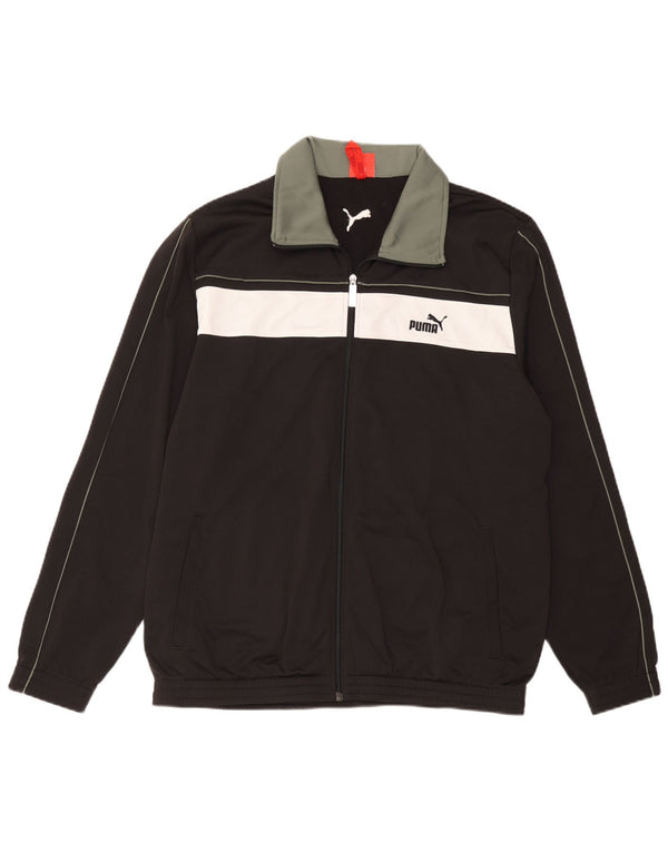 Giacca da tuta da uomo Puma XL Poliestere color block nero
