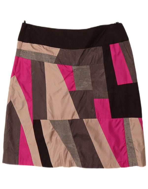 MONSOON Womens Mini Skirt UK 14 Large W34  Multicoloured Geometric Viscose
