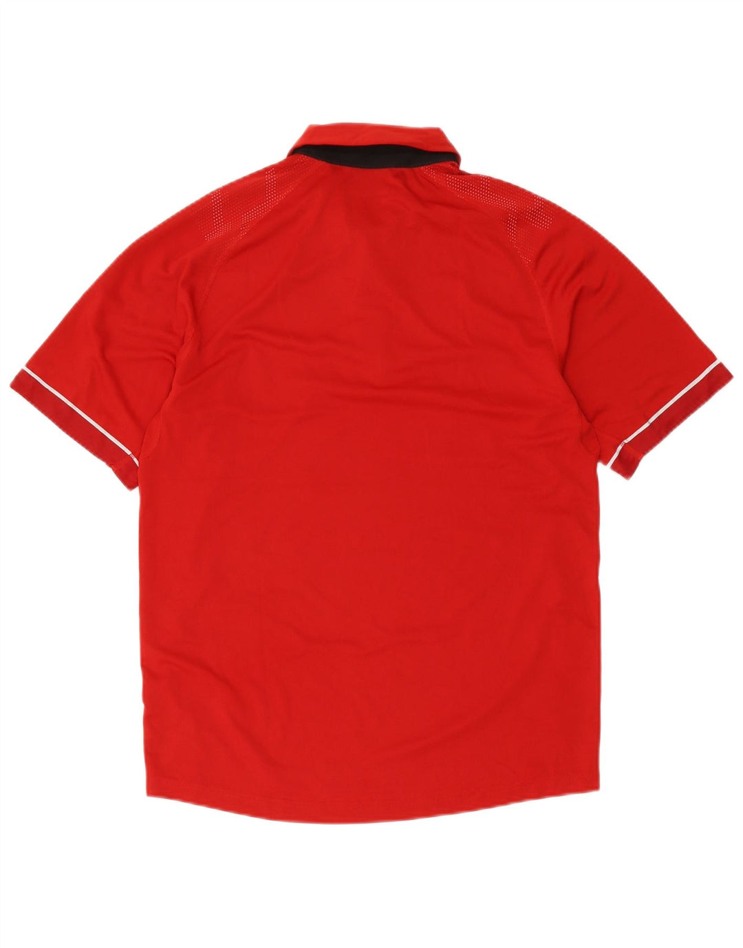 Polo Adidas da uomo in poliestere rosso medio