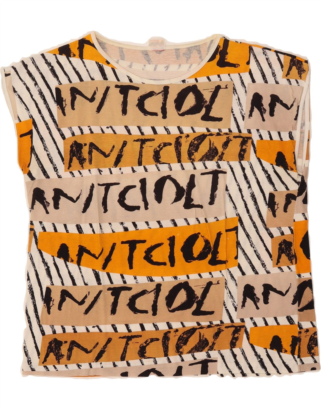 VINTAGE Womens Abstract Pattern Blouse Top UK 16 Large Multicoloured Vintage Vintage and Second-Hand Vintage from Messina Hembry 