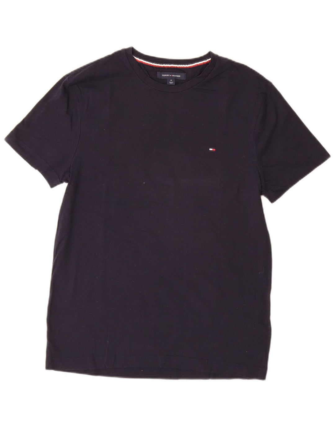 TOMMY HILFIGER T-shirt da uomo slim fit elasticizzata Top in cotone blu navy medio