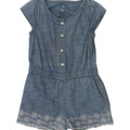 GAP Girls Denim Playsuit 2-3 Years  Blue Floral Vintage Gap and Second-Hand Gap from Messina Hembry 