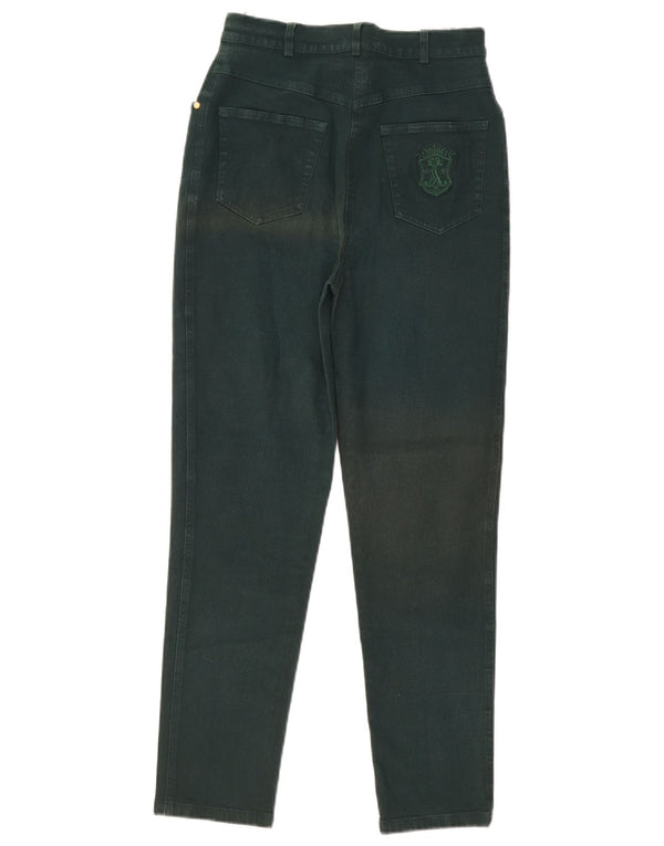Pantaloni casual affusolati a vita alta da donna ARA UK 12 Medium W26 L28 Verde