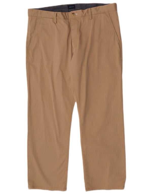 Pantaloni chino vestibilità regolare da uomo Gant W38 L28 cotone kaki