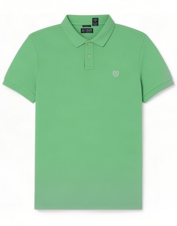 Chaps Polo da uomo su misura in cotone verde medio