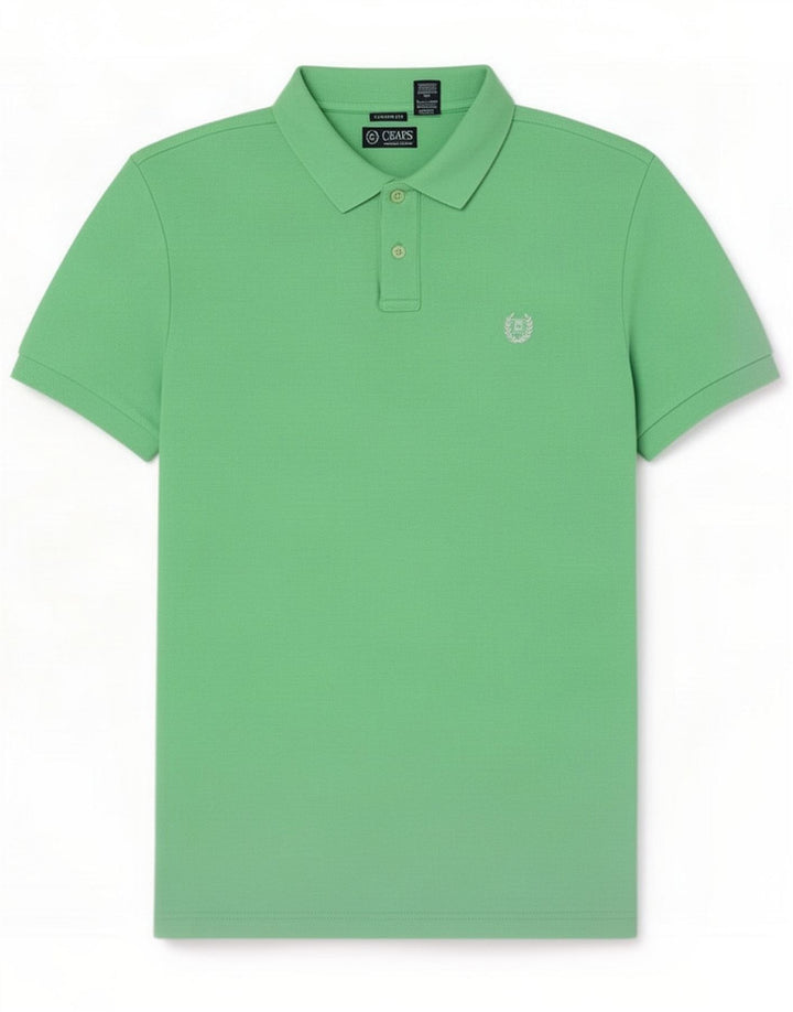 Chaps Polo da uomo su misura in cotone verde medio