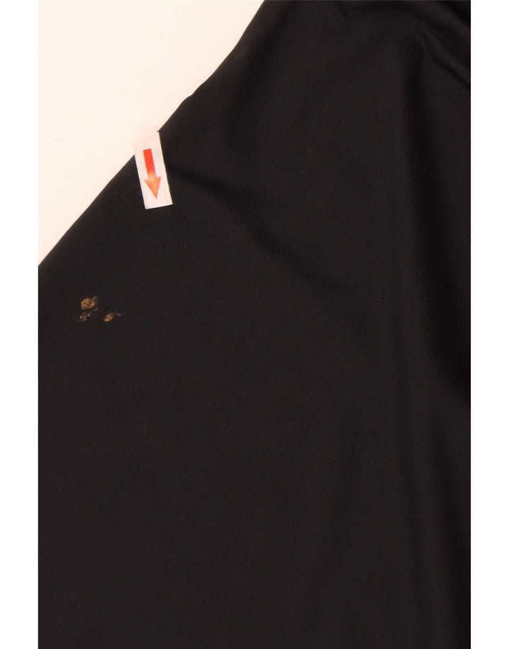 Dkny Polo da golf da uomo grande nera in poliestere
