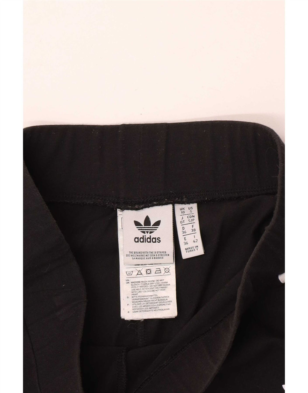 Leggings Adidas da donna UK 10 piccolo cotone nero