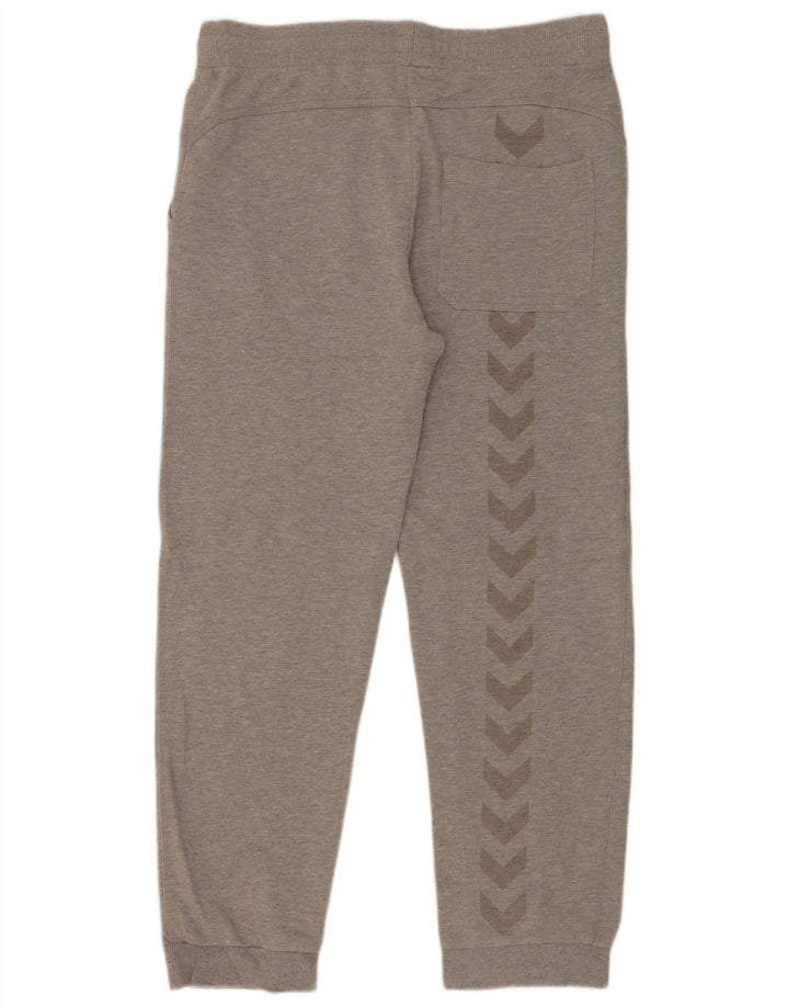 Pantaloni da tuta con grafica da uomo Hummel Joggers in cotone grigio medio