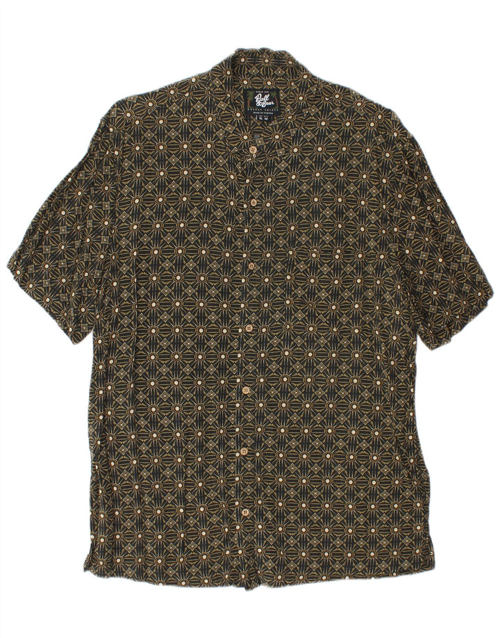 Maglia a maniche corte da uomo Pull & Bear XL Cachi geometrica