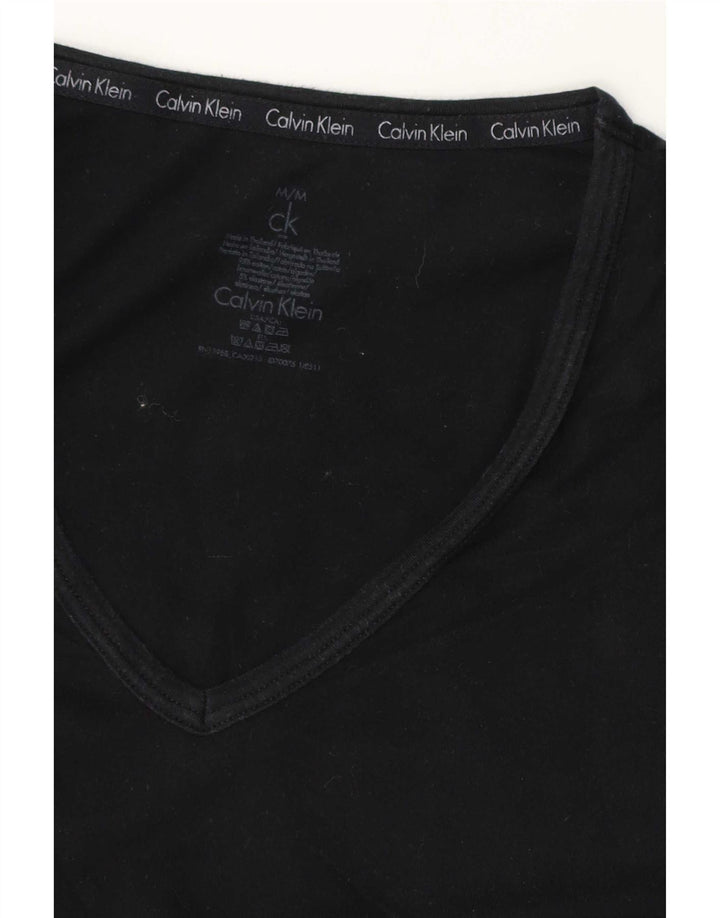 T-shirt da uomo Calvin Klein Top in cotone nero medio