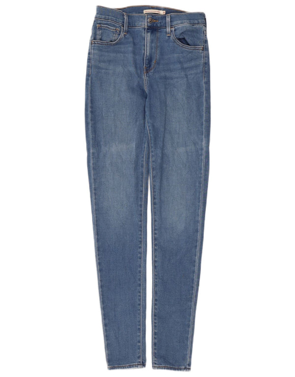 Jeans Levi's da donna 720 super skinny a vita alta W26 L30 cotone blu