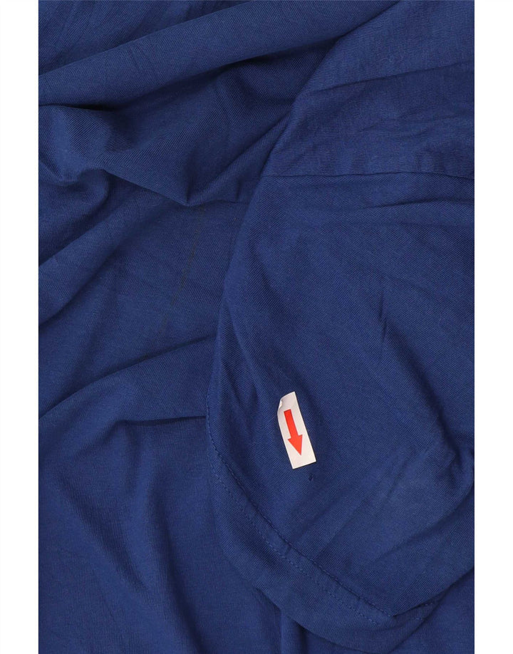 T-shirt grafica da uomo Hurley Top grande in cotone blu