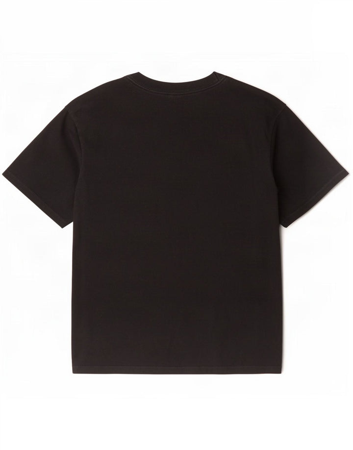 T-shirt da uomo Adidas Top Small nera gessata in cotone