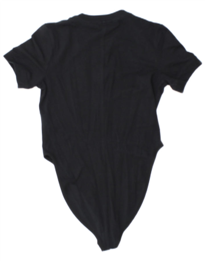 Body grafico da donna Nike UK 12 cotone medio nero