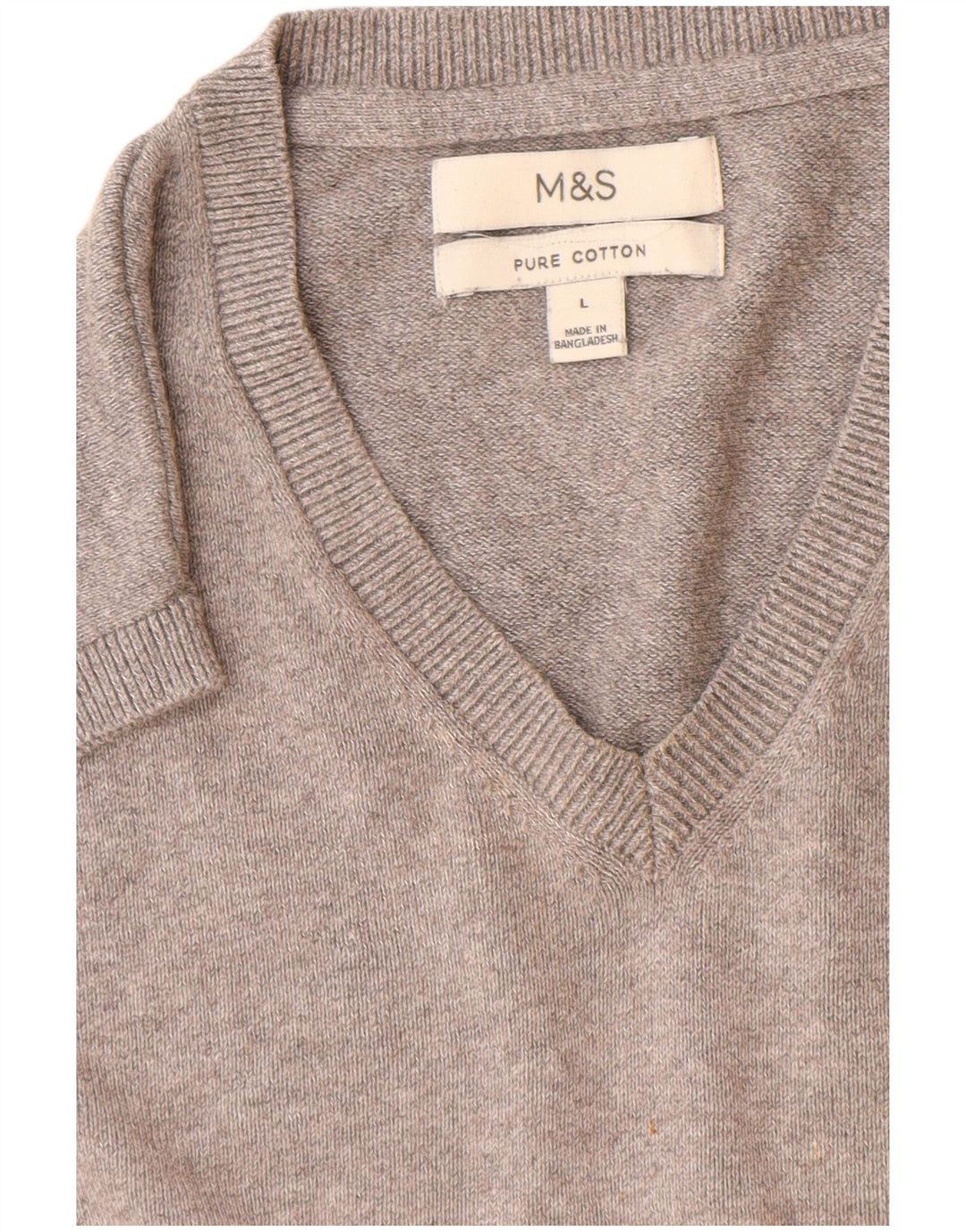 Canottiera da uomo Marks & Spencer grande in cotone grigio