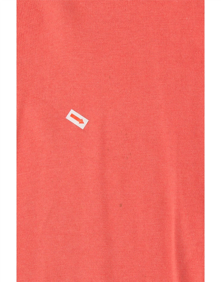 MASSIMO DUTTI Maglione da uomo con scollo a V grande cotone rosa