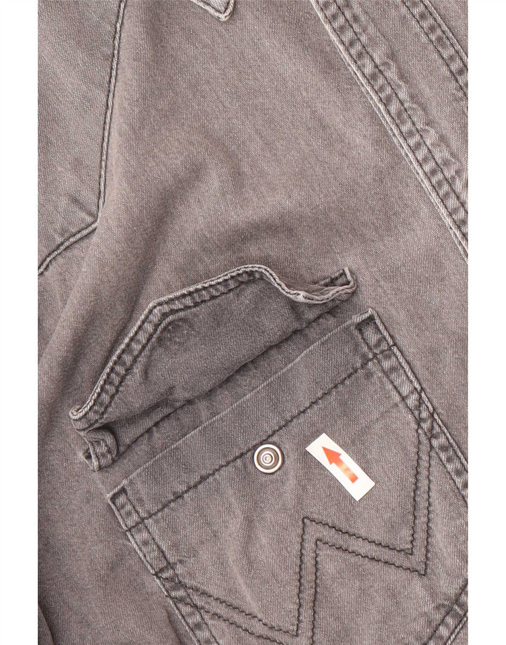 Camicia di jeans da uomo Wrangler grande in cotone grigio
